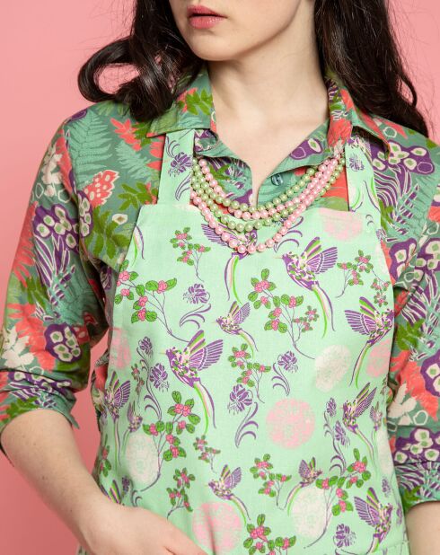 Tablier 100% Coton Bio Du Chef Sintra celadon