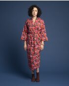 Cambric Robe Long roze oranje verdeeld