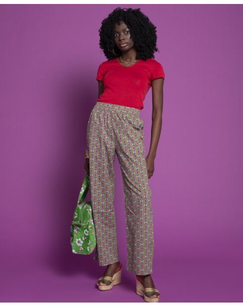 Pantalón cambric morado Ziggy