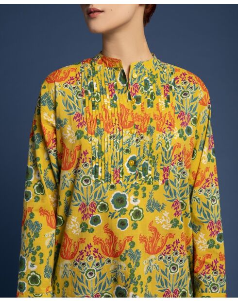 Robe en Cambric Suz doré