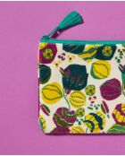 Avil fluwelen hoesje Floral Sand - 21x24 cm