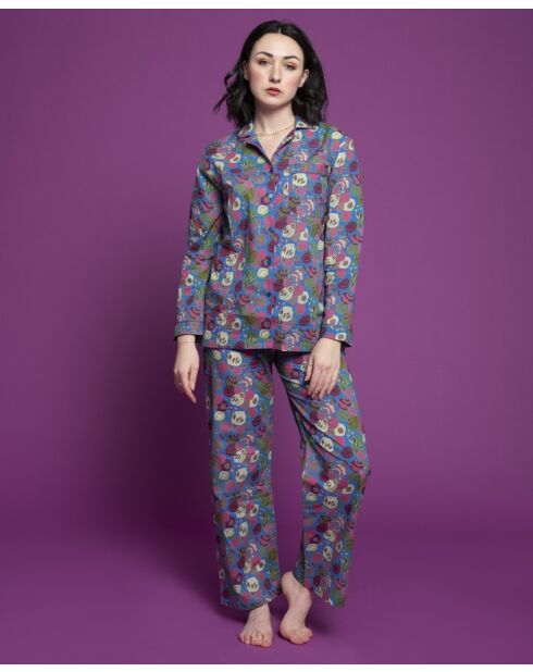 Pyjama en Cambric Pyg Bleu Fleur