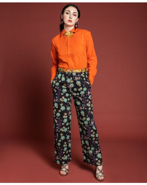 Pantalón Blossom Black Cambric