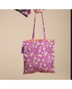 Orzo Fleur Violette Baumwolltasche