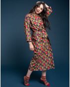 Peignoir Aberdeen rouge brique