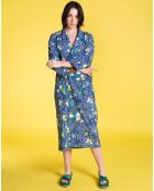 Peignoir Long Kobe indigo