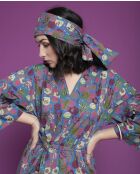 Bandeau en coton Ban Bleu Fleur