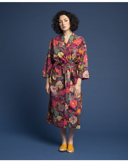 Peignoir en Cambric Long Figure Cosmos