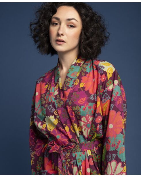 Peignoir en Cambric Long Figure Cosmos