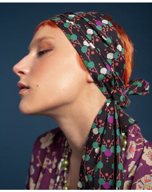 Bandeau en coton Ban Tara Black