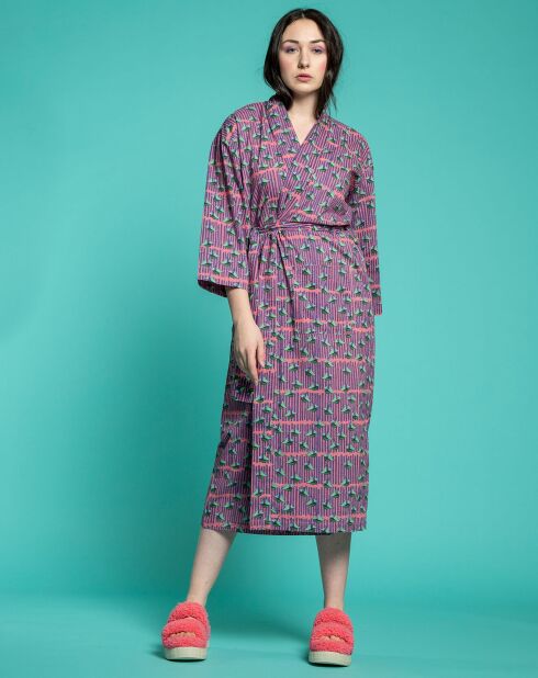 Peignoir Long Bato corail