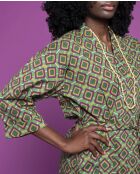 Peignoir en Cambric Long Famara Green