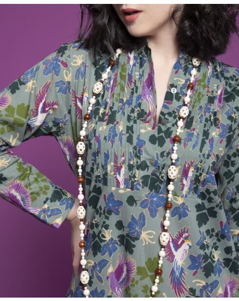 Suz Ancolie Cambric-Kleid Neugrün