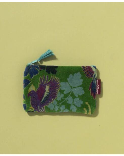 Avil Columbine fluwelen etui Vibrant Green - 21x24 cm