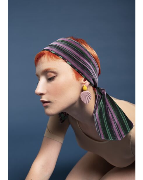 Bandeau en Velours Cra Margate Vert Foncé