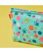 Airport XL türkisfarbener Samtbeutel - 33x19 cm