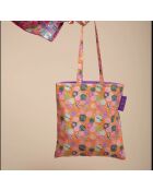 Borsa Orzo Bloom in cotone arancione