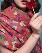 Etole en Voile Eto Orange Fleurie