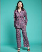 Pyjama en Coton Bato coral