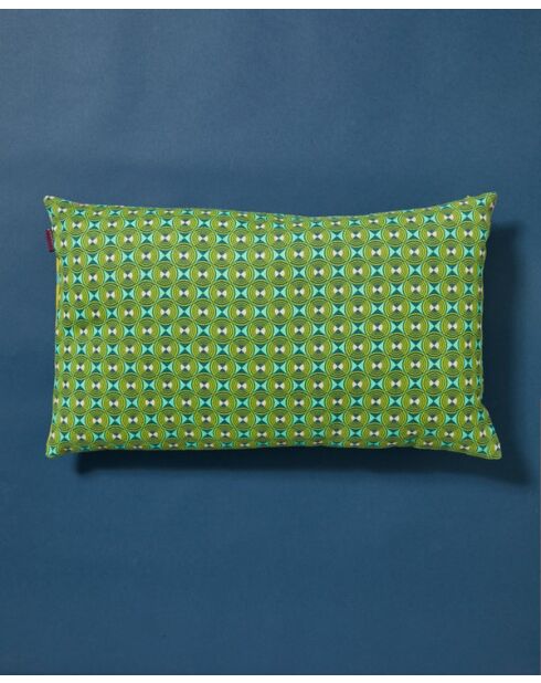 Ziggy Halskissen aus Segeltuch, goldfarben/grün, 50 x 30 cm