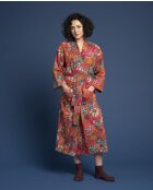 Peignoir en Cambric Long Coral Cosmos