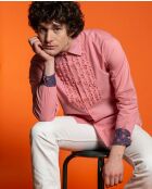 Cambric Che Einfarbiges rosafarbenes Hemd