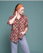 Cambric Che Brique D'Aberdeen Hemd, Rot