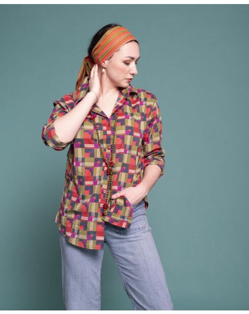 Cambric Che Brique Rouge D'Aberdeen shirt