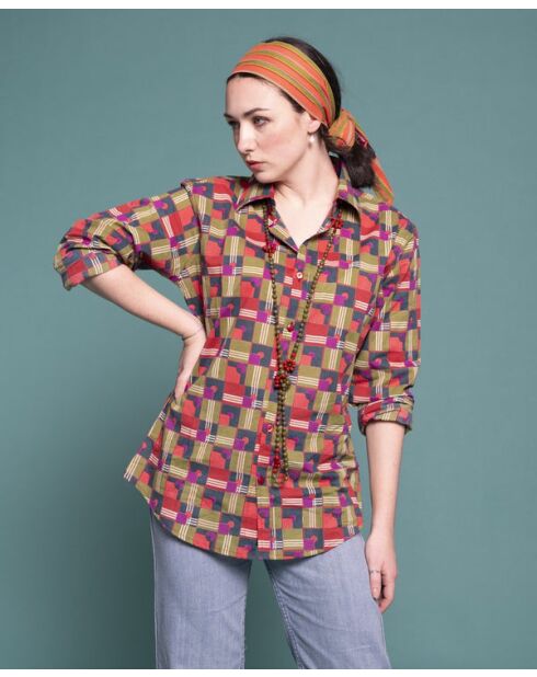 Cambric Che Brique Rouge D'Aberdeen shirt