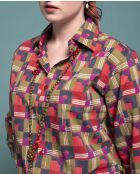 Cambric Che Brique D'Aberdeen Hemd, Rot