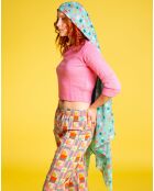 Étole mixte Voile turquoise - 180x110 cm