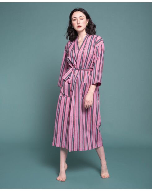 Peignoir en Cambric Long Rose Margate