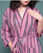 Peignoir en Cambric Long Rose Margate