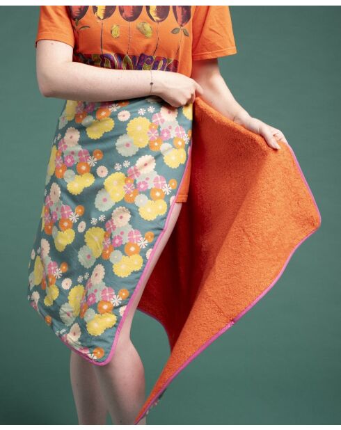 Asciugamano da bagno Tow in cotone morbido verde scuro - 70x140 cm