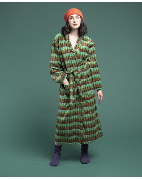 Peignoir velours en Velours Rob Vienne Biscay Green