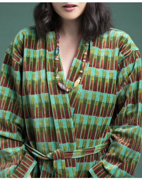 Peignoir velours en Velours Rob Vienne Biscay Green