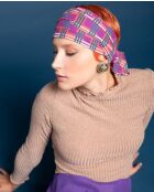 Bandeau en coton Ban Corail Vif À Découvertes - 9x225 cm