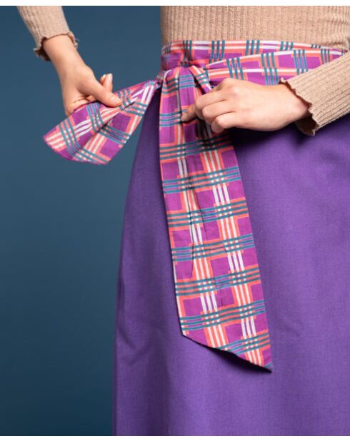 Bandeau en coton Ban Corail Vif À Découvertes - 9x225 cm