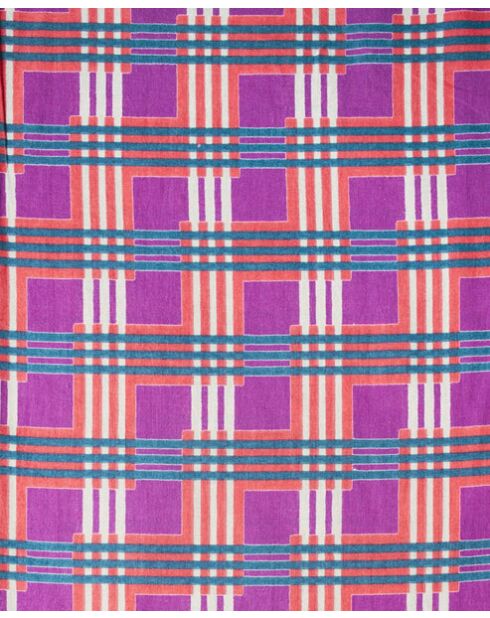 Bandeau en coton Ban Corail Vif À Découvertes - 9x225 cm