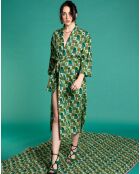 Peignoir Aberdeen vert émeraude