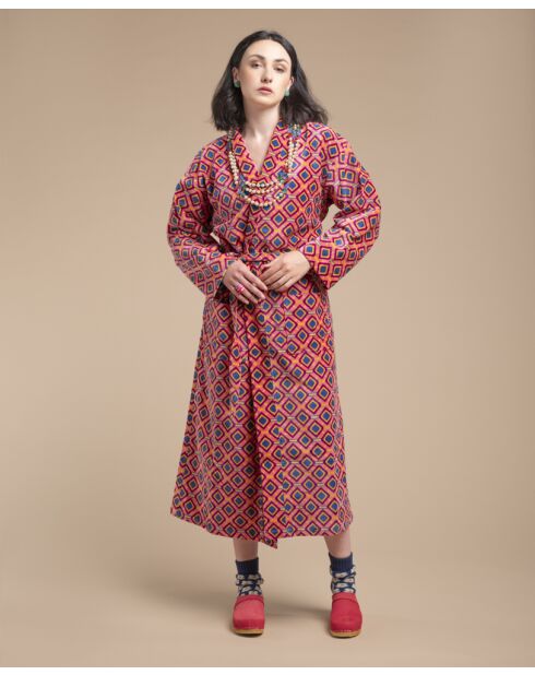 Peignoir velours en Velours Rob Corail Famara