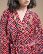 Peignoir velours en Velours Rob Corail Famara