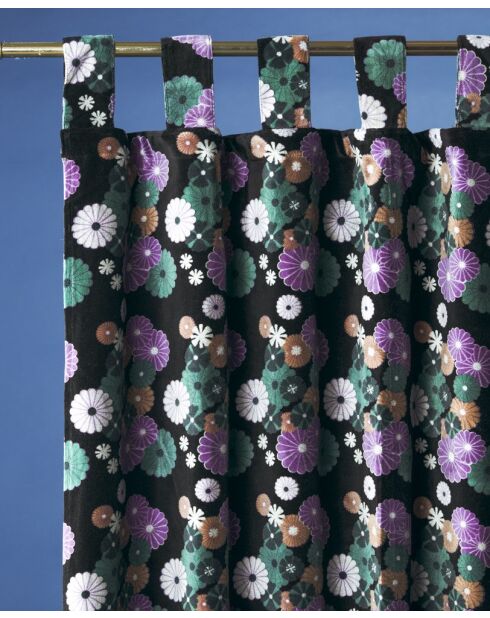 Rideau velours en Velours Ridv Noir Doux - 261x110 cm