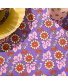 Tischdecke aus Bio-Baumwolle in Violett