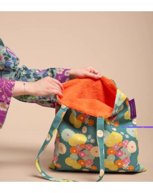 Borsa morbida in cotone Orzo verde