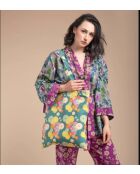 Borsa morbida in cotone Orzo verde