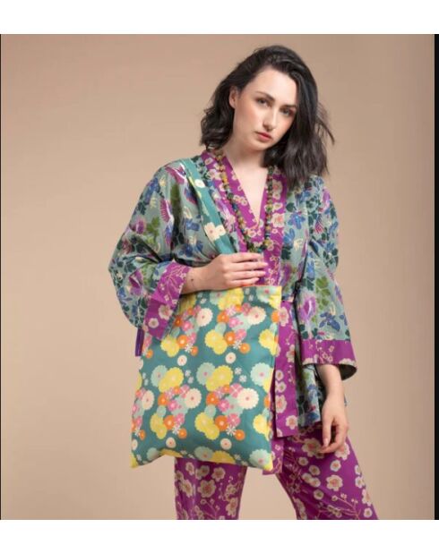 Borsa morbida in cotone Orzo verde