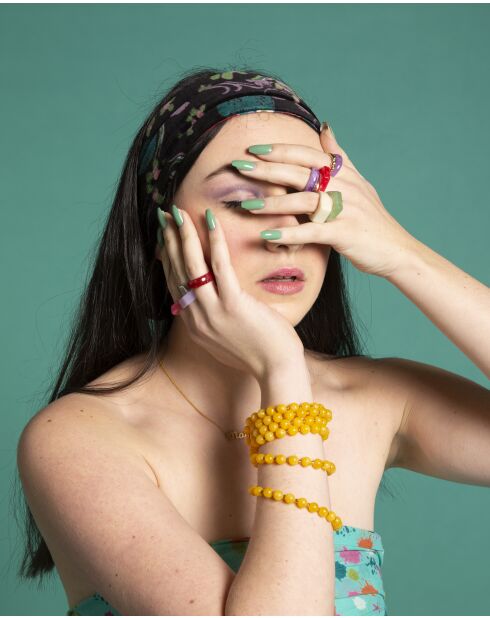 Bandeau en Velours Cra Sintra Noir