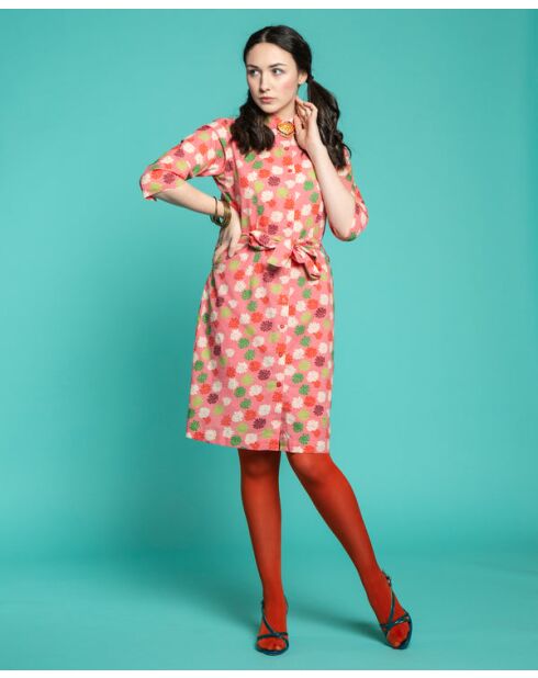 Cambric Bari Burma Korallenkleid