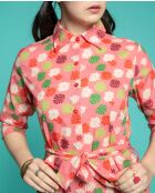 Cambric Bari Burma Korallenkleid